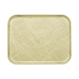 144-1418214 Fiberglass Camtray® Cafeteria Tray - 18"L x 14"W, Abstract Tan
