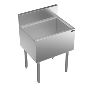 381-KR1924 24" Royal Series Cocktail Station w/ 74 lb Ice Bin, Stainless