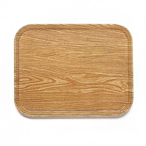 144-1216307 Fiberglass Camtray® Cafeteria Tray - 16 5/16" L x 12"W, Light Elm