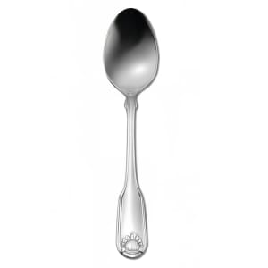 324-2496SPLF 6 3/4" Dessert Spoon with 18/10 Stainless Grade, Classic Shell Pattern