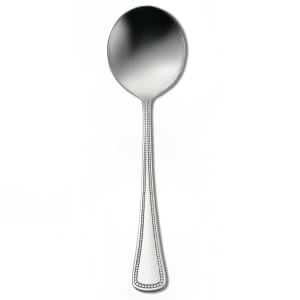 324-2544SBLF 5 3/4" Bouillon Spoon with 18/8 Stainless Grade, Needlepoint Pattern