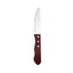 324-B770KSSMRT 10" Steak Knife with Stainless Blade & Red Wood Handle, Nevada Pattern