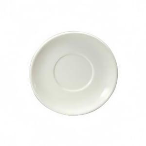 324-F1130000505 5" Round Gemini Saucer - Bone China, Warm White