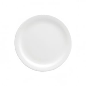 324-F8000000150 10 3/8" Round Buffalo Plate - Porcelain, Bright White