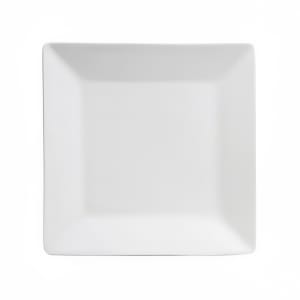324-F8010000136S 8 1/2" Square Buffalo Euro Plate - Porcelain, Bright White