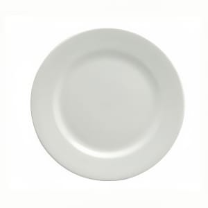 324-F8010000132 8 1/8" Round Buffalo Plate - Rolled Edge, Porcelain, Bright White