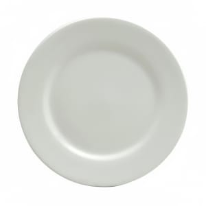 324-F8010000163 12" Round Buffalo Plate - Porcelain, Bright White