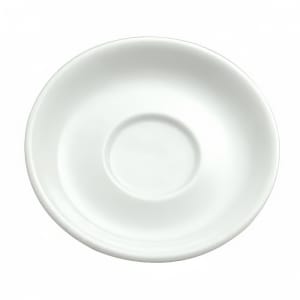 324-F8010000505 4 1/4" Round Buffalo Saucer - Porcelain, Bright White
