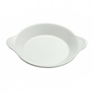 324-F8010000691 8 oz. Oval, Buffalo Porcelain Egg Dish, White