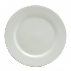 324-F8010000139 9" Round Buffalo Plate - Porcelain, Bright White