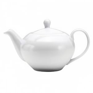 324-F8010000860 15 1/4 oz Buffalo Teapot - Porcelain, Bright White