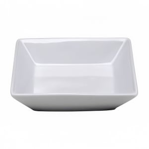 324-F8010000713S 11 4/5 oz Square Buffalo Bowl - Porcelain, Bright White