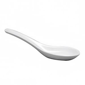 324-F8010000794 5" Buffalo Chinese Soup Spoon - Porcelain, Bright White