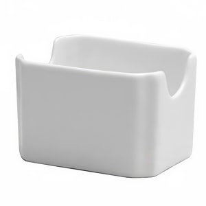 324-F8010000906 Rectangular Sugar Caddy - Porcelain, Bright White