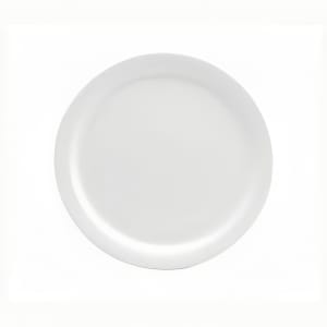 324-F9000000139 9" Round Buffalo Narrow Rim Plate - Porcelain, Cream White