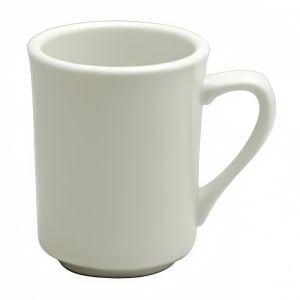 324-F9000000560 8 oz Buffalo Delmonico Mug - Porcelain, Cream White