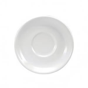 324-F9010000502 6 1/8" Round Buffalo Saucer - Porcelain, Cream White