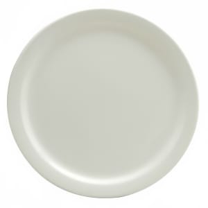 324-F9000000143 9 1/2" Round Buffalo Plate - Porcelain, Cream White