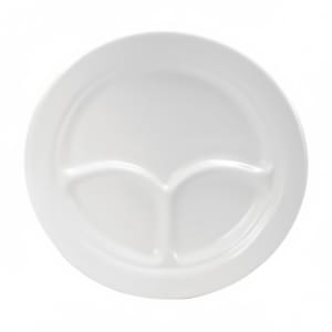 324-F9010000143 9 1/2" Round Buffalo Plate - Porcelain, Cream White