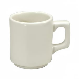 324-F9010000560 8 oz Buffalo Park Mug - Porcelain, Cream White