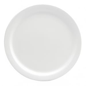 324-F9000000132 8 1/8" Round Buffalo Plate - Porcelain, Cream White