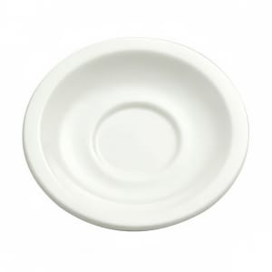 324-F9010000501 5 1/2" Round Buffalo Saucer - Porcelain, Cream White
