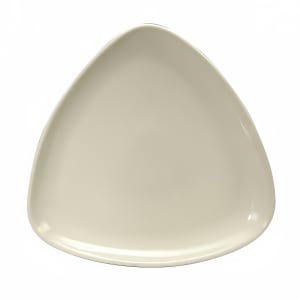 324-F9000000157T 11 1/4" Triangular Buffalo Plate - Porcelain, Cream White