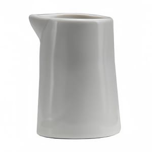 324-F9000000805 5 oz  Buffalo White Ware Creamer - Glazed Porcelain, Cream White