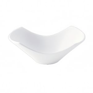 324-L6050000758 5 7/8 oz Oblong Zen Fusion Bowl - Porcelain, Warm White