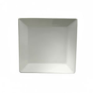 324-R4020000147S 9 3/4" Square Fusion Plate - Porcelain, Bright White