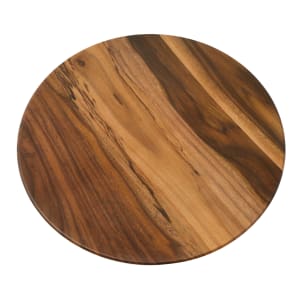 166-AWM21 21 1/2" Round Serving Board - Melamine, Acacia Wood