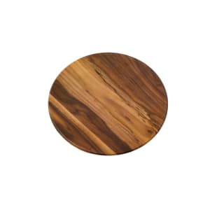 166-AWM14 13 1/2" Round Serving Board - Melamine, Acacia Wood