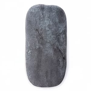166-GM210 Organic Oblong Serving Board - 21 1/4" x 10 5/8", Melamine, Greystone