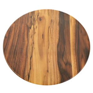166-AWM171 17 1/4" Round Serving Board - Melamine, Acacia Wood