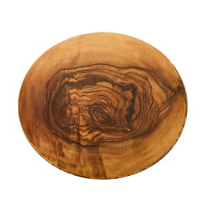 166-OWM171 17 1/4" Round Serving Board - Melamine, Olive Wood