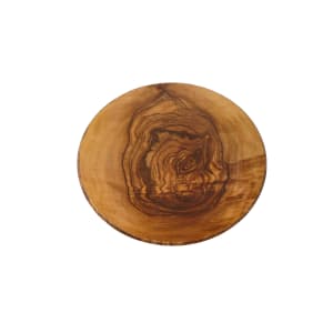 166-OWM14 14" Round Serving Board - Melamine, Olive Wood