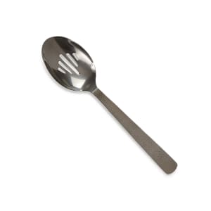 166-BLHSS10 10" Slotted Serving Spoon - Stainless Steel, Black