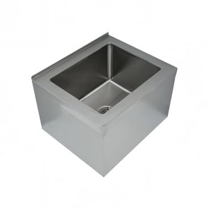 009-9OP40ECX Floor Mount Mop Sink w/ 12"D Bowl, Tile Edge