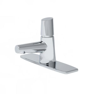 064-BP07238DP Deck Mount Lavatory Faucet w/ Self Closing Handle - 0.5 gpm Spray Outlet, 8" Plate