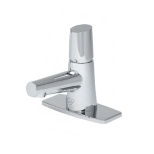 064-BP07234DP Deck Mount Lavatory Faucet w/ Self Closing Handle - 0.5 gpm Spray Outlet, 4" Plate