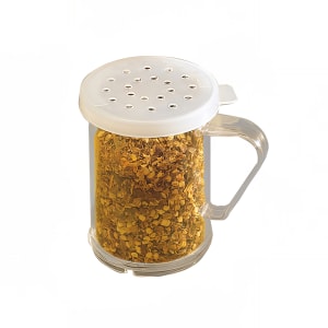 166-10SD 10 oz Dredge w/ (3) Assorted Size Lids, Polycarbonate