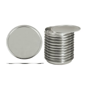 166-7016 16" Round Pan Cover, Solid, Aluminum