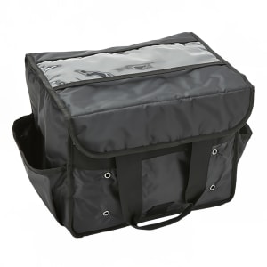 166-BLSB1512 Sandwich Delivery Bag w/ (2) Side Pockets - Nylon, Black