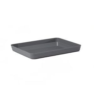 166-BL11G 11 3/8" x 8 3/8" Rectangular Lid/Platter for B11G - Plastic, Gray