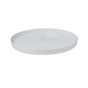 166-BL12W 12 3/8" Round Lid/Plate for B12W - Plastic, White