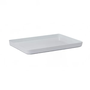 166-BL14W 14 1/4" x 10 1/2" Rectangular Lid/Platter for B14W - Plastic, White