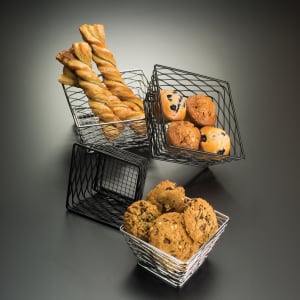 166-BNRB86B Riser/Basket, 8x6", Black