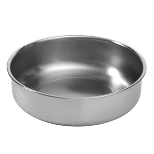 166-CDWP18 Round Chafer Water & Food Pan For 7 qt, Stainless