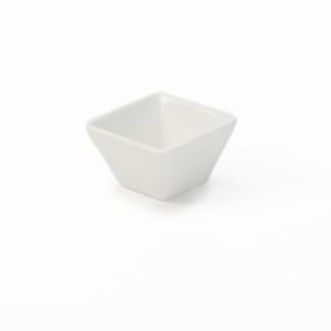 166-CSC15 1 1/2 oz Square Sauce Cup - Porcelain