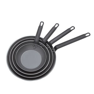 166-CSFP8 8" Carbon Steel Frying Pan w/ Solid Metal Handle